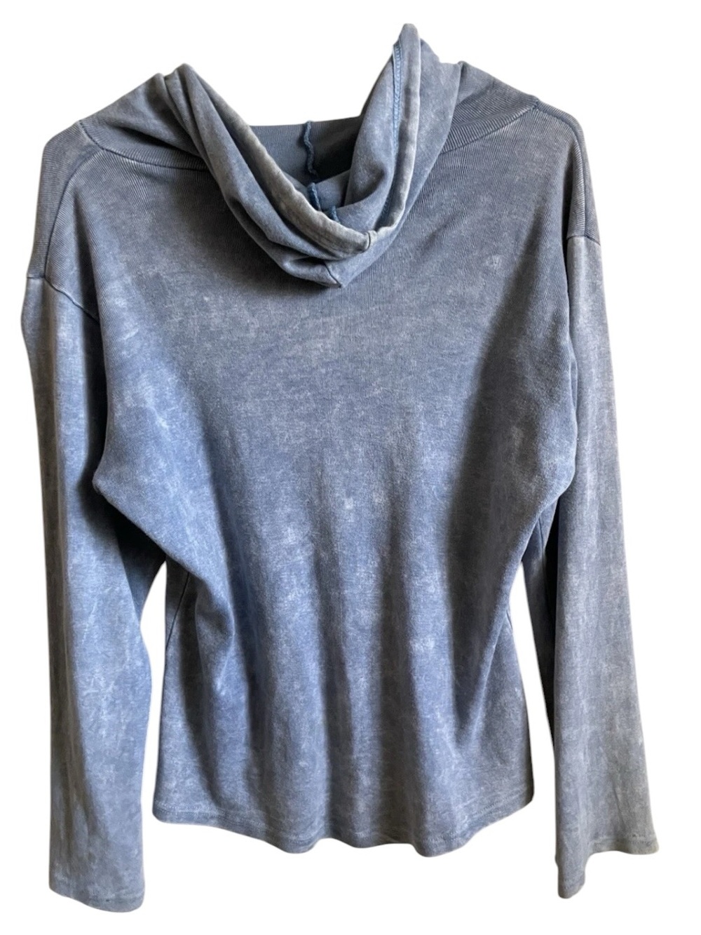 Vintage Gray Zip-Up Hoodie with Teal Panel & Multicolor Floral Patchwork S/M - Picture 2 of 10